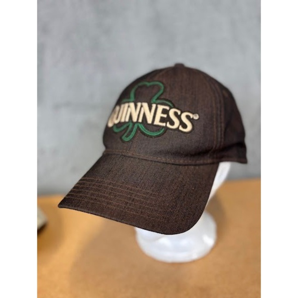 Guinness Brown Shamrock Logo Tek-Flex Stretch Fit Baseball Cap Hat OSFM BioWorld - Picture 3 of 11